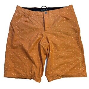 Dakine Shorts Men's Size L Large Orange Hoof Print Active Hiking Shorts